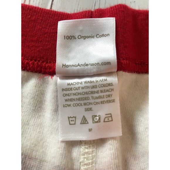 Hanna Andersson Red Flannel Pajama Bottoms Size Small - Picture 7 of 7